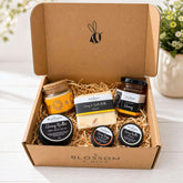 Gift Box for Her with Candle, Honey and Natural Skincare